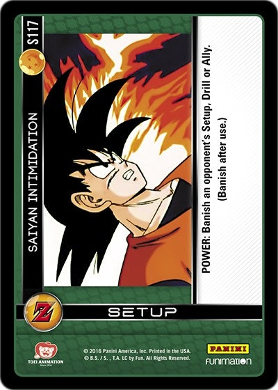 Image for Saiyan Intimidation (Panini: Awakening) (S117) - Dragon Ball Z TCG