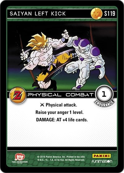 Image for Saiyan Left Kick (Panini: Awakening) (S119) - Dragon Ball Z TCG