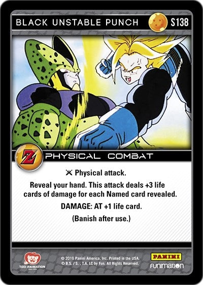 Image for Black Unstable Punch (Panini: Awakening) (S138) - Dragon Ball Z TCG
