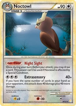 Image for Noctowl - 8/123 (HeartGold & SoulSilver) (Deck Exclusives) (008/123) - Pokemon