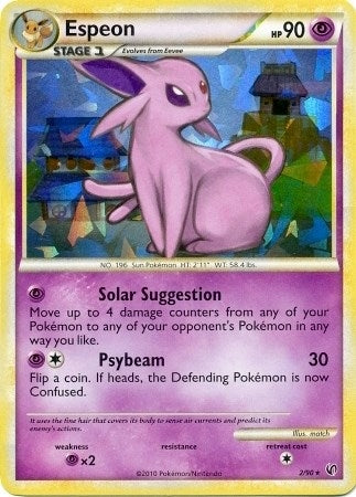 Image for Espeon - 2/90 (HGSS Undaunted - Cracked Ice Holo) (Deck Exclusives) (002/090) - Pokemon