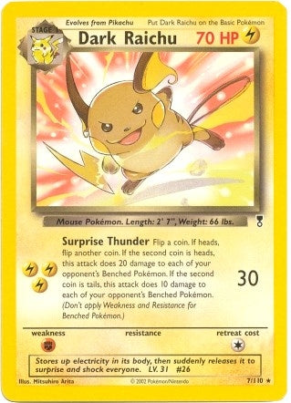 Image for Dark Raichu - 7/110 (WotC Legendary Collection) (Deck Exclusives) (007/110) - Pokemon