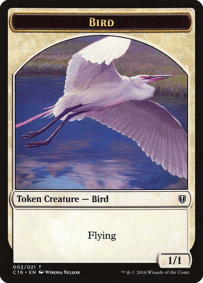 Image for Bird (002) // Saproling  (016) Double-Sided Token (Commander 2016) (2 // 16) - Magic: The Gathering