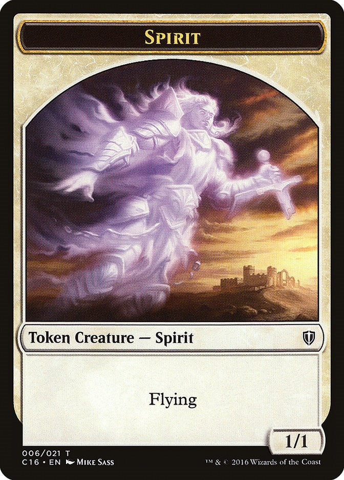 Image for Spirit (006) // Bird (002) Double-Sided Token (Commander 2016) (6 // 2) - Magic: The Gathering