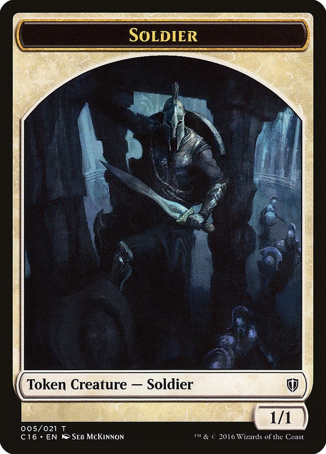 Image for Soldier // Squid Double-Sided Token (Commander 2016) (5 // 8) - Magic: The Gathering