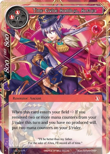 Image for Time-Guide Admiral, Alfred (Legacy Lost) (LEL-015) - Force of Will