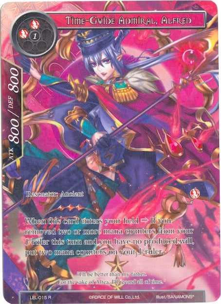 Image for Time-Guide Admiral, Alfred (Full Art) (Legacy Lost) (LEL-015) - Force of Will