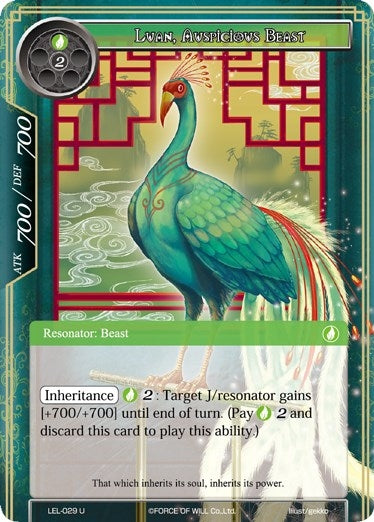 Image for Luan, Auspicious Beast (Legacy Lost) (LEL-029) - Force of Will