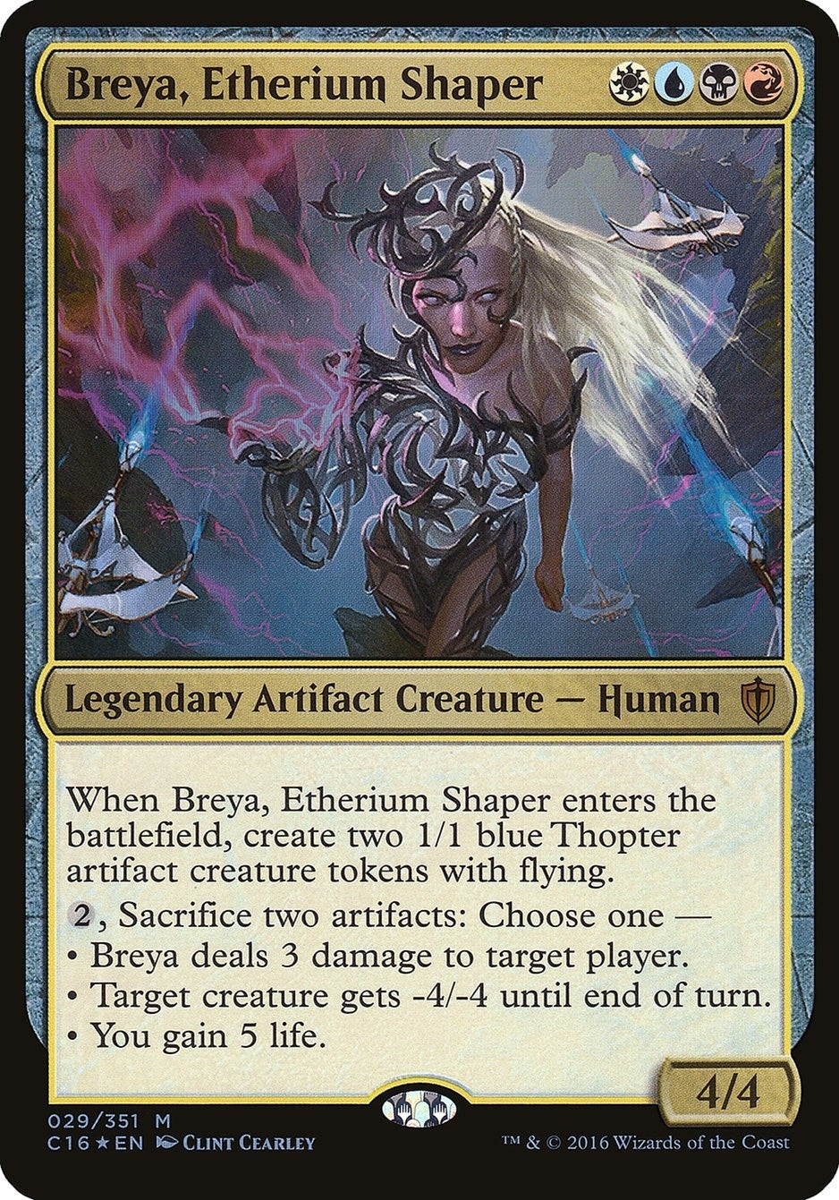 Image for Breya, Etherium Shaper (Commander 2016) (Oversize Cards) (29) - Magic: The Gathering