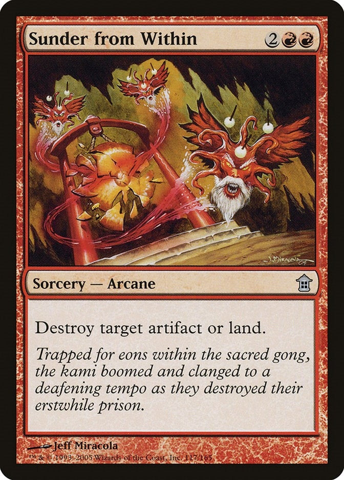 Image for Sunder from Within (Saviors of Kamigawa) (117) - Magic: The Gathering