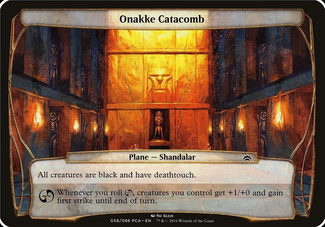 Image for Onakke Catacomb (Planechase Anthology) (Oversize Cards) - Magic: The Gathering
