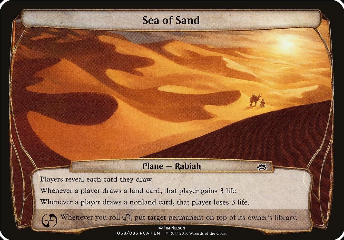 Image for Sea of Sand (Planechase Anthology) (Oversize Cards) - Magic: The Gathering