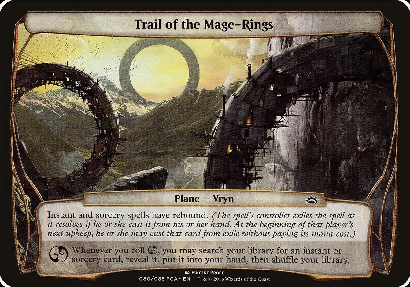 Image for Trail of the Mage-Rings (Planechase Anthology) (Oversize Cards) - Magic: The Gathering