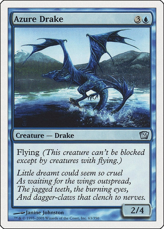 Image for Azure Drake (9th Edition) (63) - Magic: The Gathering