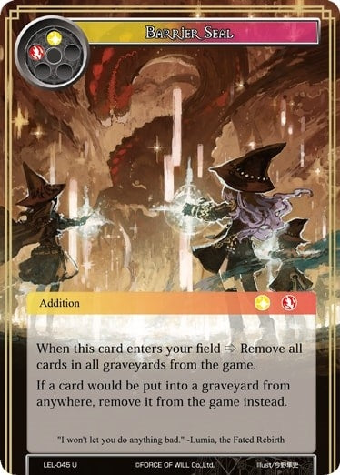 Image for Barrier Seal (Legacy Lost) (LEL-045) - Force of Will