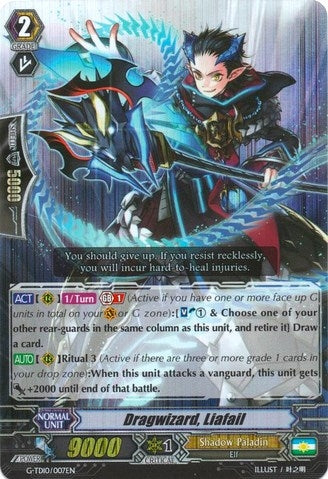 Image for Dragwizard, Liafail (RRR Foil) (G-TD10: Ritual of Dragon Sorcery) (G-TD10/007EN) - Cardfight Vanguard