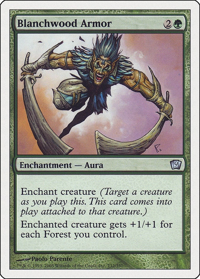 Image for Blanchwood Armor (9th Edition) (232) - Magic: The Gathering