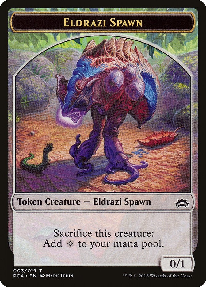 Image for Eldrazi Spawn (003) // Eldrazi Double-Sided Token (Planechase Anthology) (3 // 1) - Magic: The Gathering
