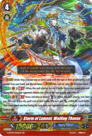 Image for Storm of Lament, Wailing Thavas (G-BT09: Divine Dragon Caper) (G-BT09/002EN) - Cardfight Vanguard