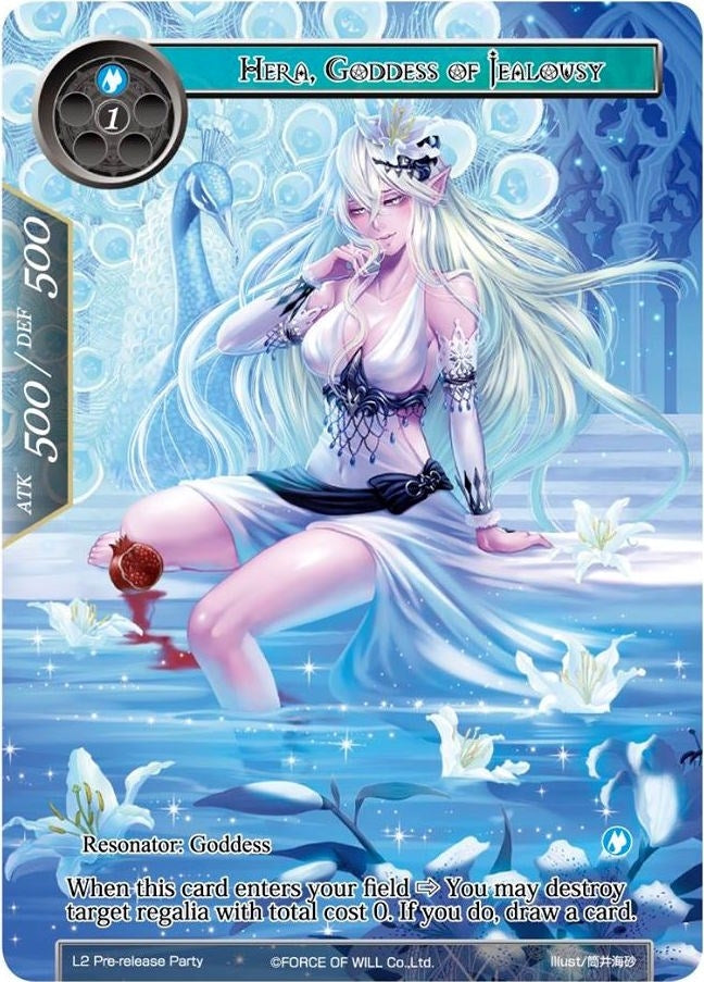 Image for Hera, Goddess of Jealousy (Promo Cards) (L2 Pre-release Party) - Force of Will