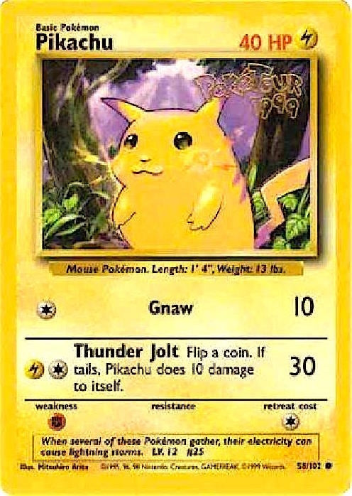 Image for Pikachu - 58/102 (PokeTour 1999) (Miscellaneous Cards & Products) (058/102) - Pokemon
