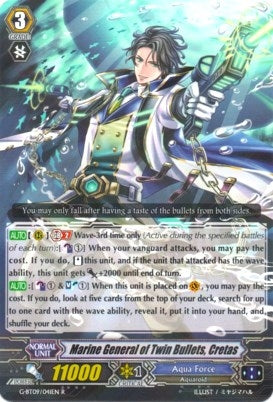 Image for Marine General of Twin Bullets, Cretas (G-BT09: Divine Dragon Caper) (G-BT09/041EN) - Cardfight Vanguard