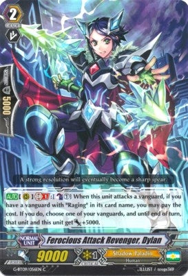Image for Ferocious Attack Revenger, Dylan (G-BT09: Divine Dragon Caper) (G-BT09/056EN) - Cardfight Vanguard