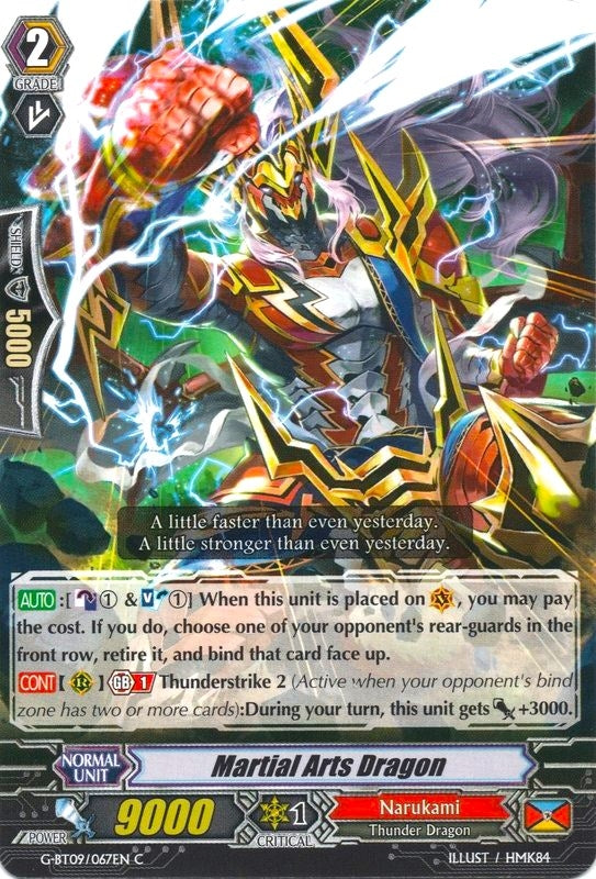 Image for Martial Arts Dragon (G-BT09: Divine Dragon Caper) (G-BT09/067EN) - Cardfight Vanguard