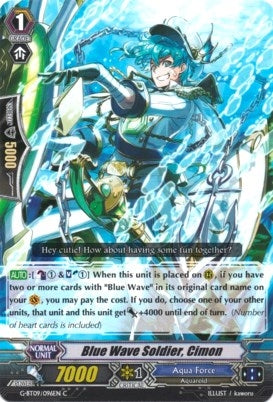 Image for Blue Wave Soldier, Cimon (G-BT09: Divine Dragon Caper) (G-BT09/096EN) - Cardfight Vanguard