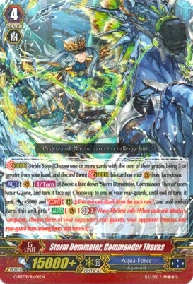 Image for Storm Dominator, Commander Thavas (G-BT09: Divine Dragon Caper) (G-BT09/Re:01EN) - Cardfight Vanguard