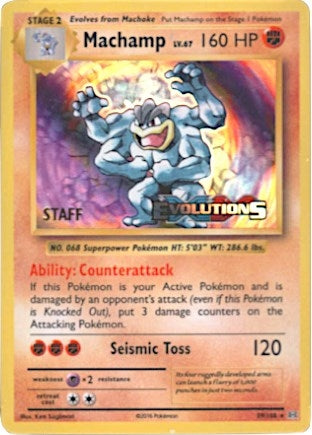 Image for Machamp - 59/108 (Prerelease) [Staff] (XY Promos) (59/108) - Pokemon