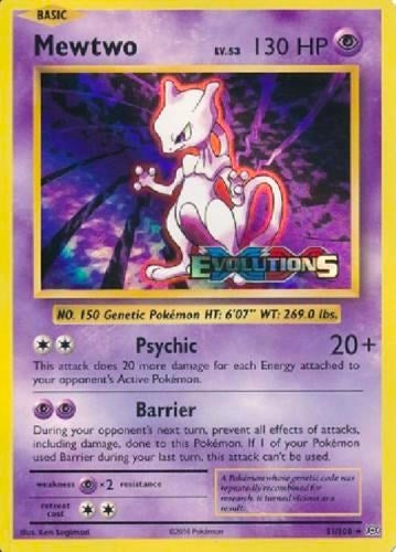 Image for Mewtwo (XY Evolutions Prerelease) (XY Promos) (51/108) - Pokemon