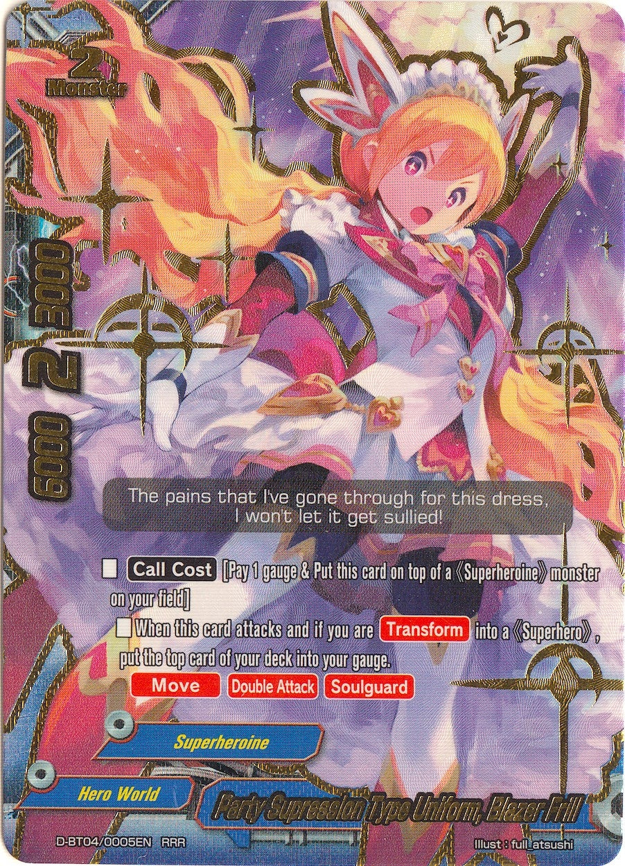 Image for Party Supression Type Uniform, Blazer Frill (Shine! Super Sun Dragon!!) (D-BT04/0005EN) - Future Card BuddyFight