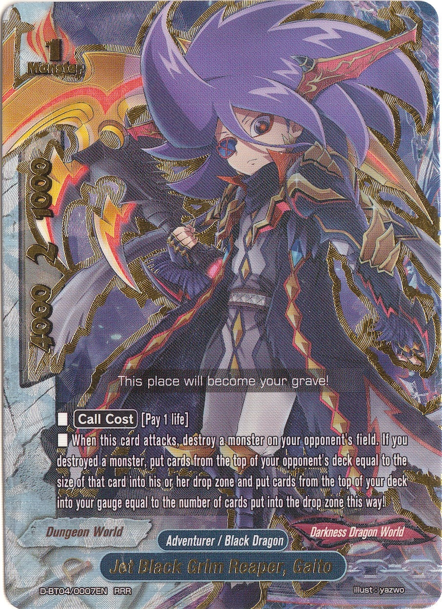 Image for Jet Black Grim Reaper, Gaito (Shine! Super Sun Dragon!!) (D-BT04/0007EN) - Future Card BuddyFight
