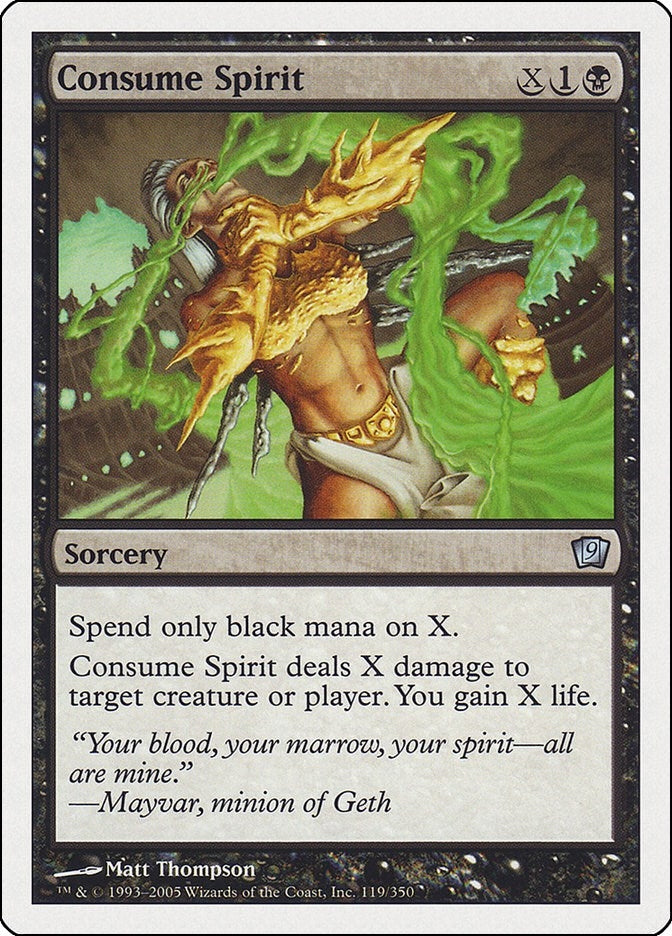 Image for Consume Spirit (9th Edition) (119) - Magic: The Gathering