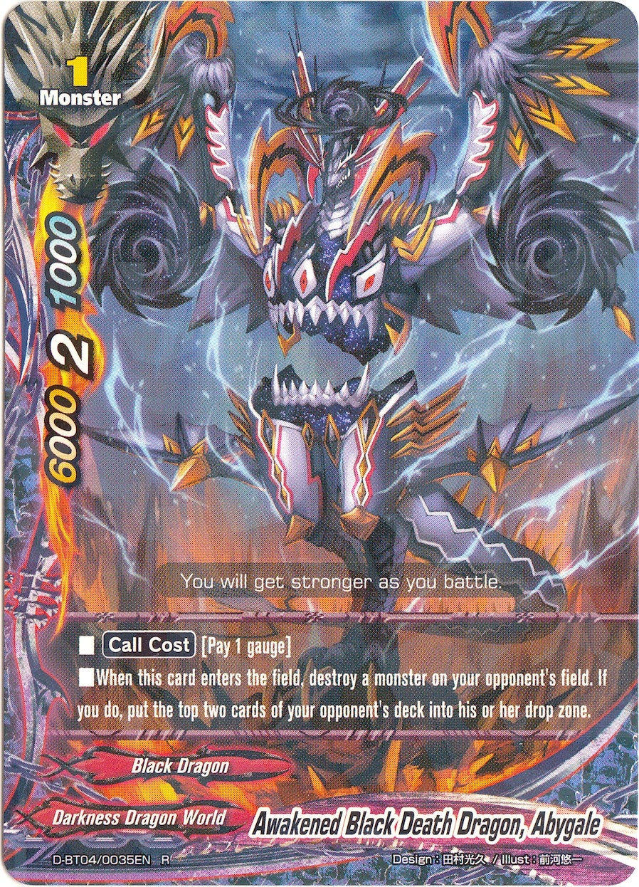 Image for Awakened Black Death Dragon, Abygale (Shine! Super Sun Dragon!!) (D-BT04/0035EN) - Future Card BuddyFight