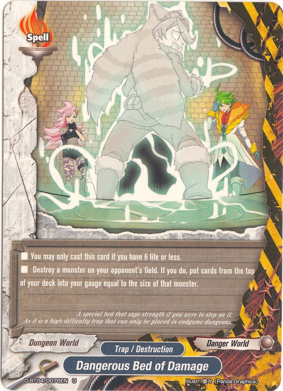 Image for Dangerous Bed of Damage (Shine! Super Sun Dragon!!) (D-BT04/0076EN) - Future Card BuddyFight