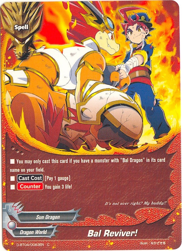 Image for Bal Reviver! (Shine! Super Sun Dragon!!) (D-BT04/0083EN) - Future Card BuddyFight