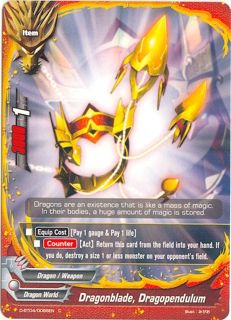 Image for Dragonblade, Dragopendulum (Shine! Super Sun Dragon!!) (D-BT04/0086EN) - Future Card BuddyFight