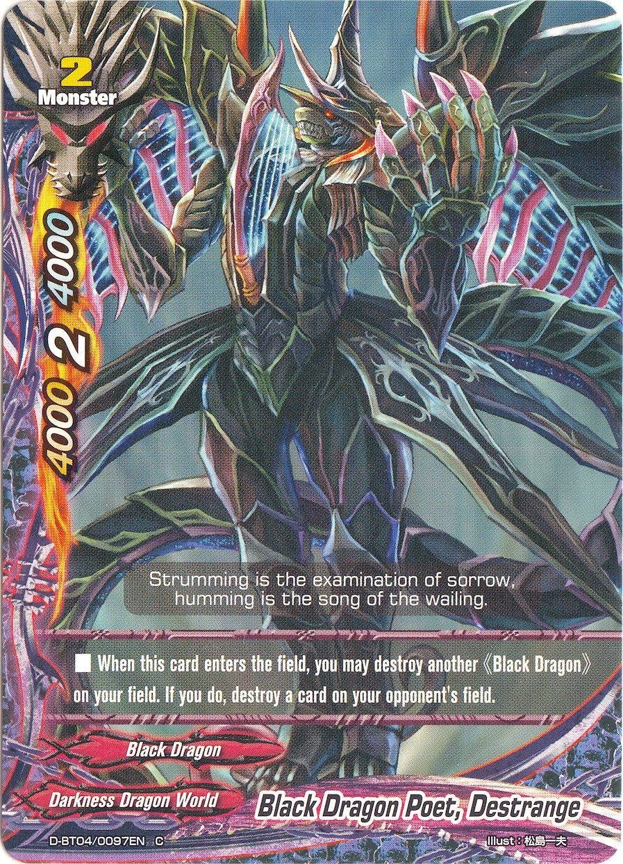 Image for Black Dragon Poet, Destrange (Shine! Super Sun Dragon!!) (D-BT04/0097EN) - Future Card BuddyFight