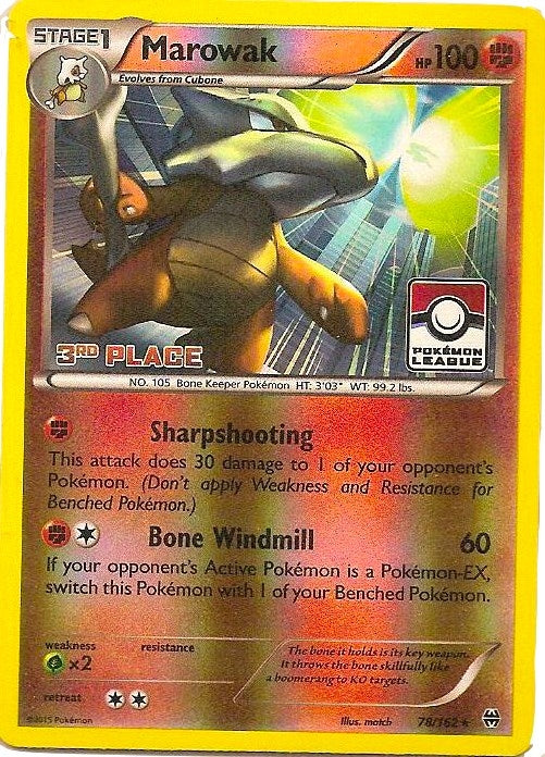 Image for Marowak - 78/162 (Pokemon League) [3rd Place] (League & Championship Cards) (078/162) - Pokemon