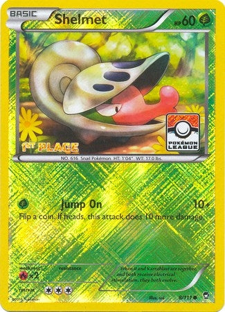 Image for Shelmet - 8/111 (Pokemon League) [1st Place] (League & Championship Cards) (008/111) - Pokemon