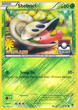 Image for Shelmet - 8/111 (Pokemon League) [3rd Place] (League & Championship Cards) (008/111) - Pokemon