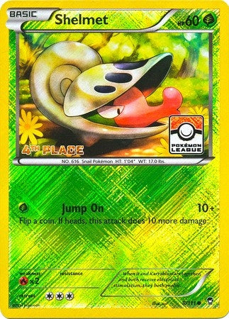 Image for Shelmet - 8/111 (Pokemon League) [4th Place] (League & Championship Cards) (008/111) - Pokemon