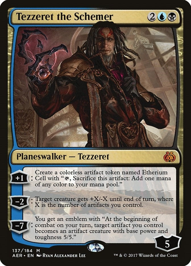 Image for Tezzeret the Schemer (Aether Revolt) (137) - Magic: The Gathering