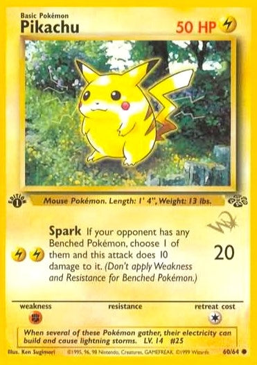 Image for Pikachu [W Stamped] (WoTC Promo) (60/64) - Pokemon