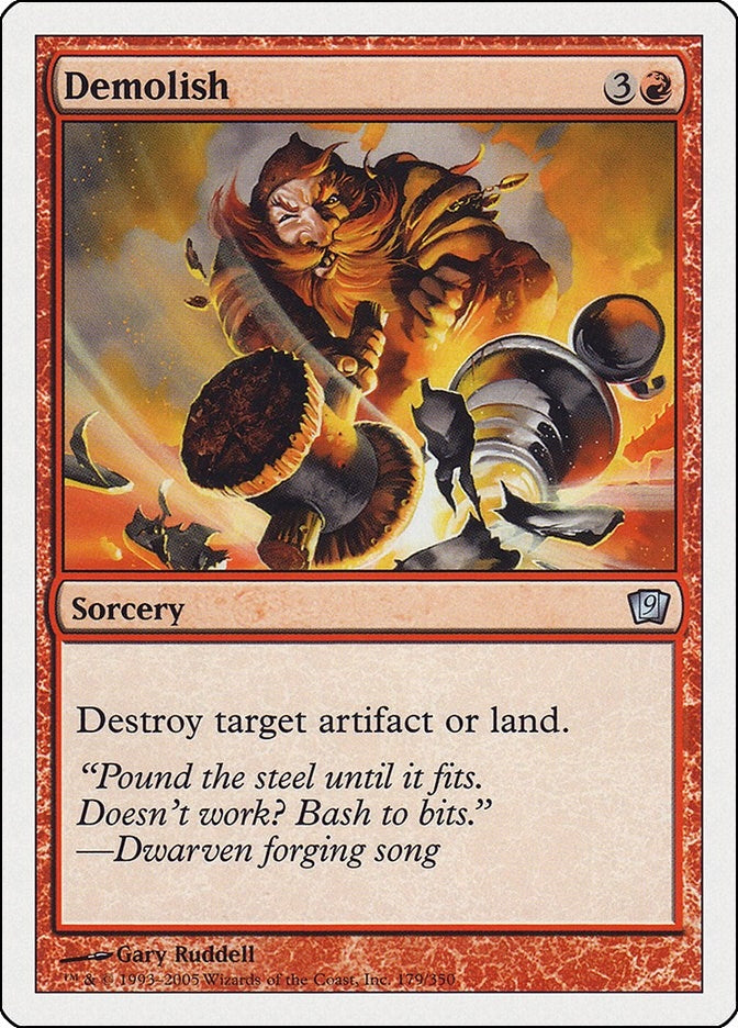 Image for Demolish (9th Edition) (179) - Magic: The Gathering