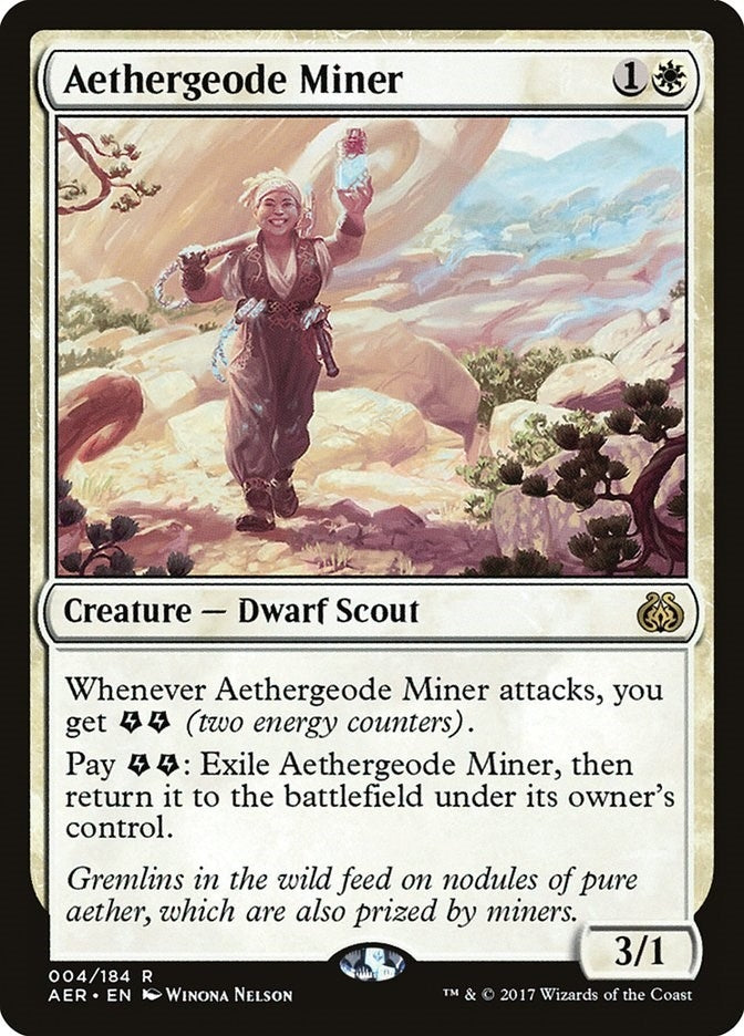 Image for Aethergeode Miner (Aether Revolt) (4) - Magic: The Gathering