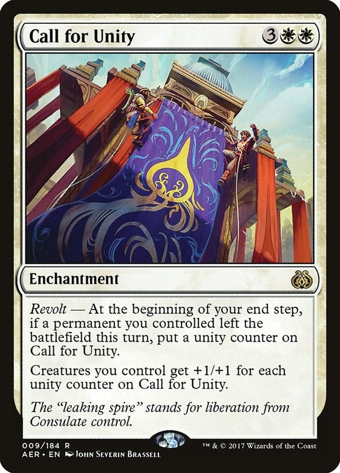 Image for Call for Unity (Aether Revolt) (9) - Magic: The Gathering