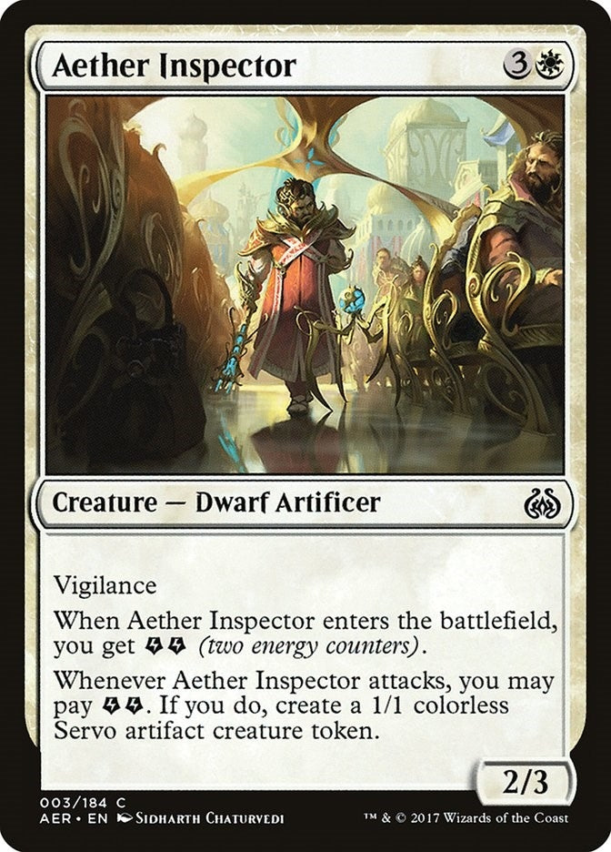 Image for Aether Inspector (Aether Revolt) (3) - Magic: The Gathering